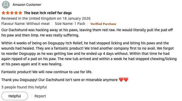 Genuine Amazon customer review screenshot