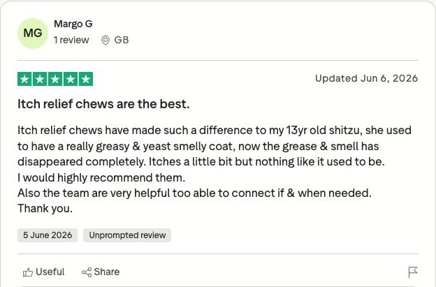 Genuine Trustpilot customer review screenshot